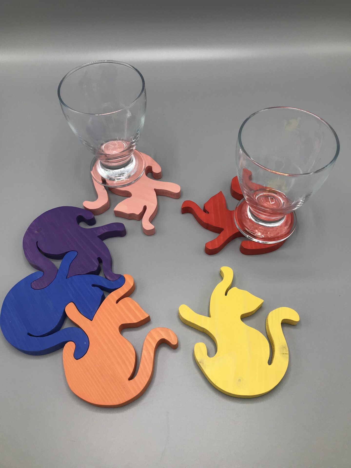 Chat dessous de plat/ dessous de verre